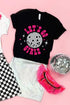 Black Let'S Go Girls Disco Ball Graphic Tee